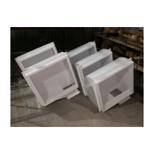 Ventilation dumps with reduction, elbow and filter housing