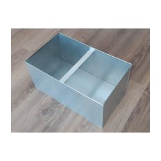 Box made of galvanized sheet
