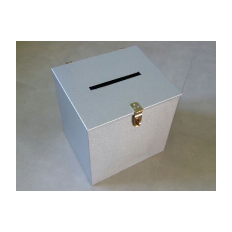 Galvanized closed box, urn, cashbox box