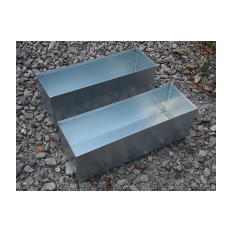 Boxes made of galvanized steel