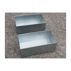 Metal boxes made of galvanized steel
