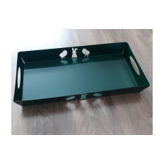 Large green Easter tray