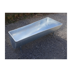 Hot zinc dipping tub with flanges