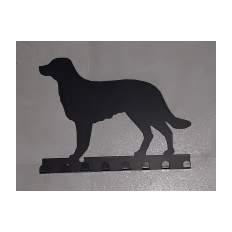 Metal wall hanger - black dog