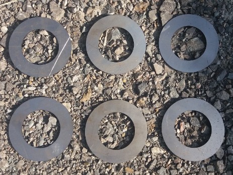 Steel plate rings with holes