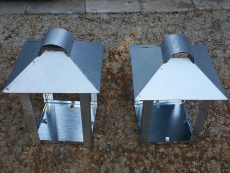 Hoods for metal lanterns