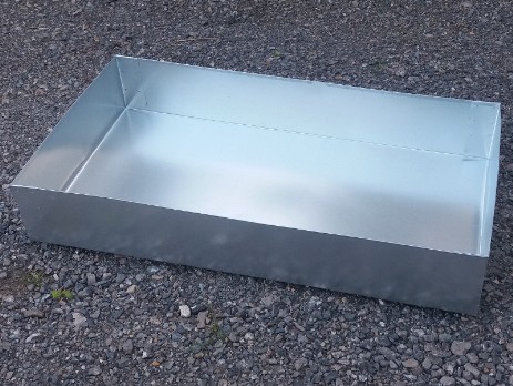 Metal box made of galvanized steel