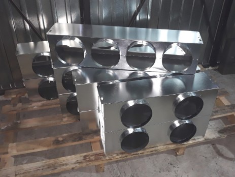 Plenum boxes with insulation