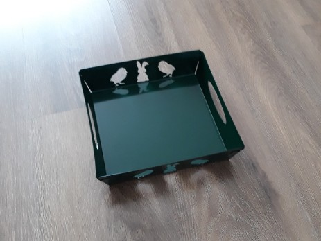 Small green Easter tray